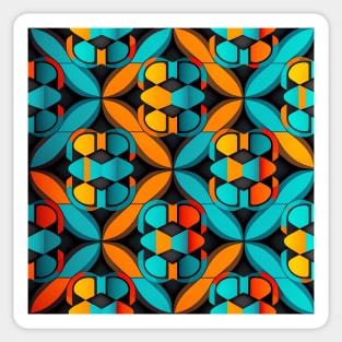 Psychedelic Abstract Retro Pattern Sticker